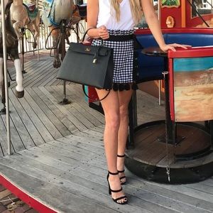 Misa Kayin gingham skort XS